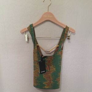 Stylish Green and Yellow Camisole